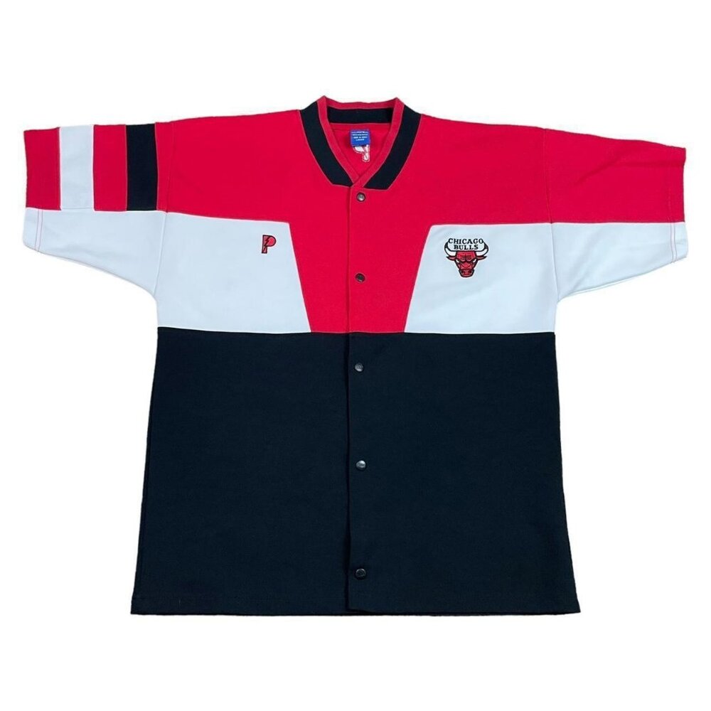 Pro Player Vintage Chicago Bulls NBA Warm Up Shirt Adult Large‎ (Fits XL/2XL)